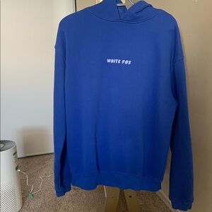Cobalt blue WHITE FOX Hoodie